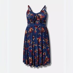 Plus size Super Soft Tie Front Skater
Dress - Torrid